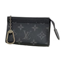 Louis Vuitton Coin Purse Monogram Eclipse Pochette Cles Voyage Black