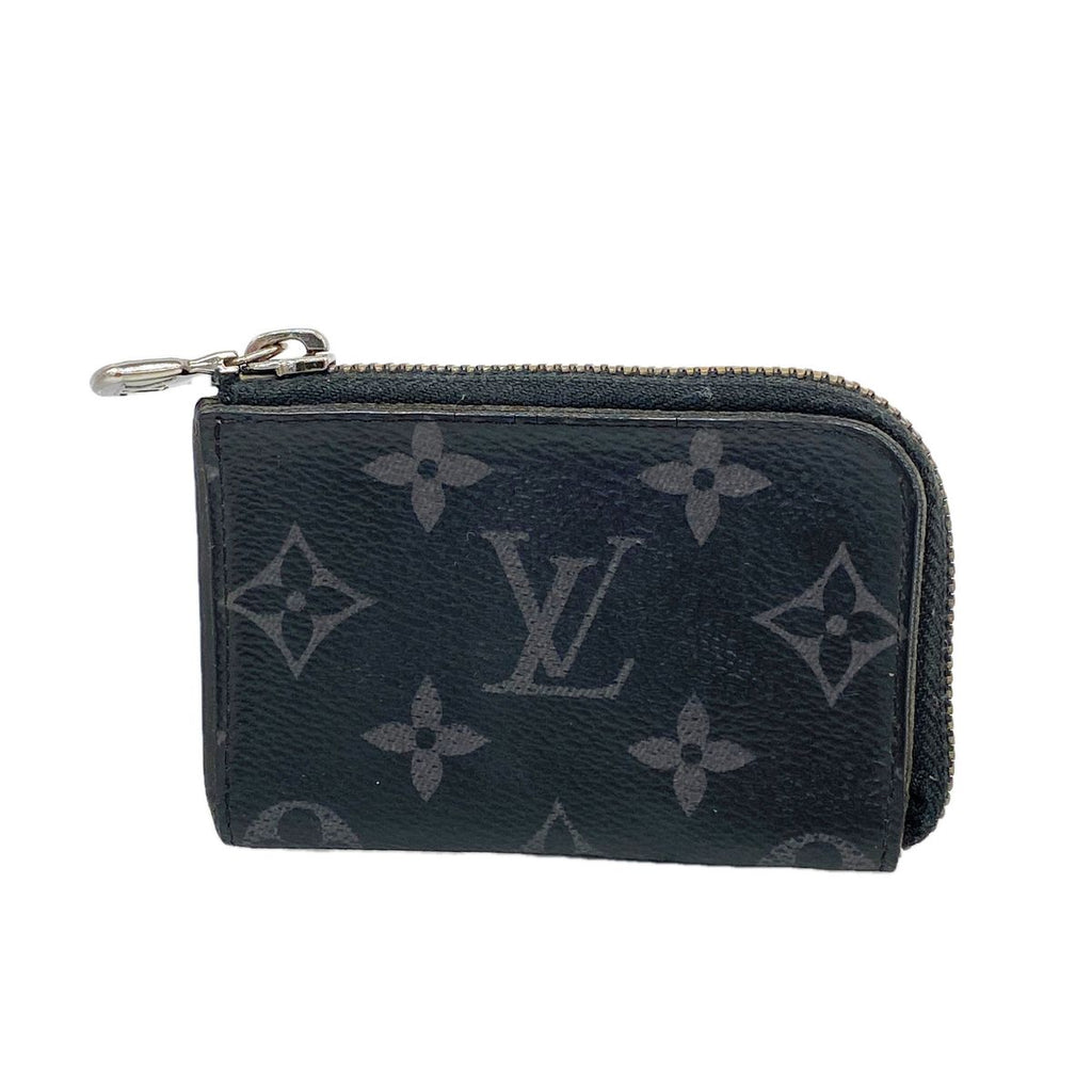 Louis Vuitton Coin Purse Monogram Eclipse Porte Monnaie Jour Black