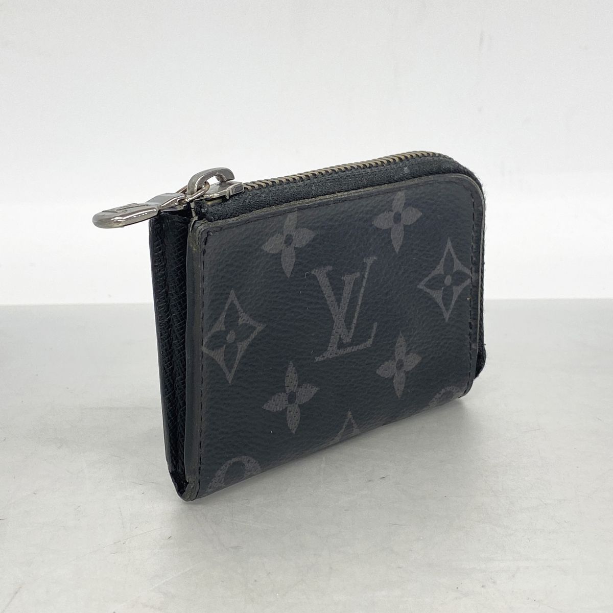 Louis Vuitton Coin Purse Monogram Eclipse Porte Monnaie Jour Black — view 2
