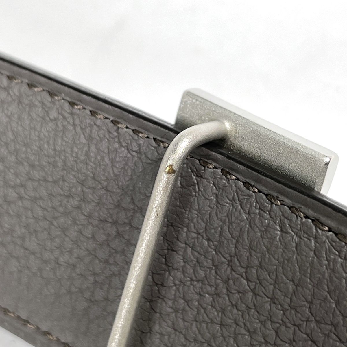 Hermes Constance Reversible H Belt Box Calf Togo Noir Vert Grease — view 3