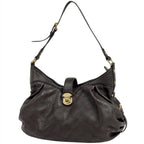 Louis Vuitton XS Shoulder Bag Perforated Monogram Mahina Chocolat