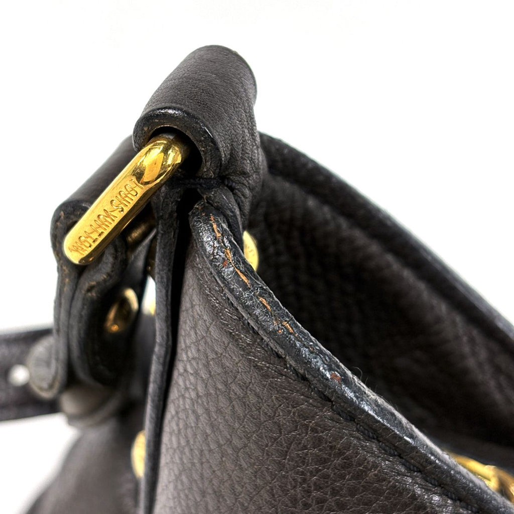 Louis Vuitton XS Shoulder Bag Perforated Monogram Mahina Chocolat — view 6