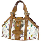 Louis Vuitton Theda PM Handbag Monogram Multicolor Blanc