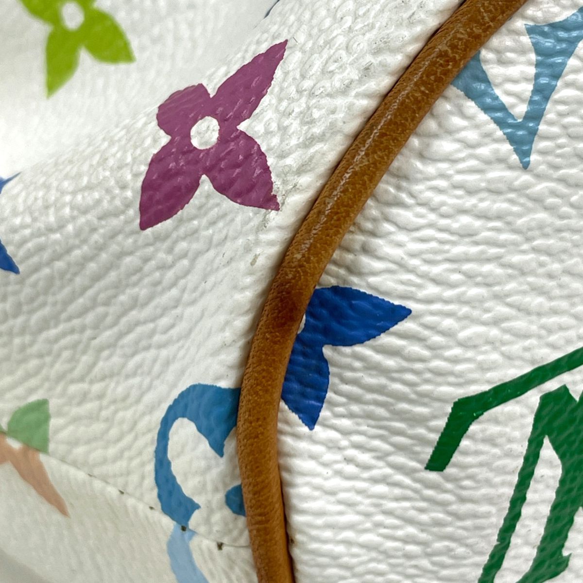 Louis Vuitton Theda PM Handbag Monogram Multicolor Blanc — view 3