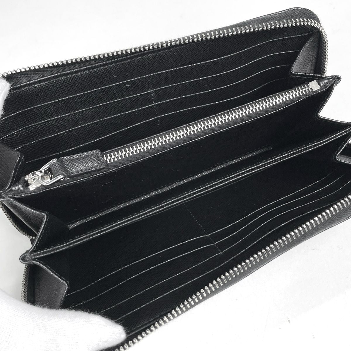 Prada Wallet Leather Nero — view 5