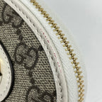 Gucci Coin Purse GG Pattern Horsebit Leather Beige White — view 3