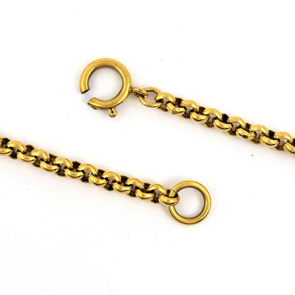 Chanel Necklace CC Logo Heart Gold Plated — view 3