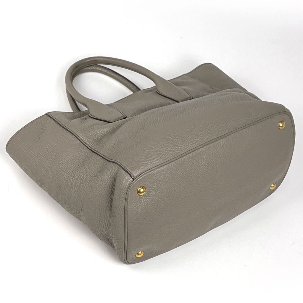 Prada Tote Bag 2-Way Leather Beige — view 2