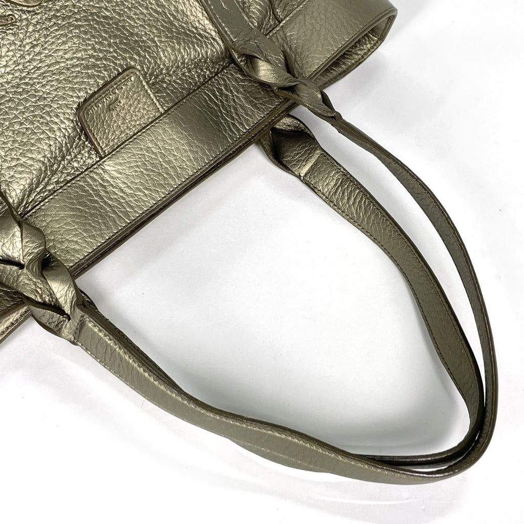Loewe Handbag Anagram Leather Gold — view 6