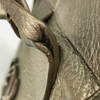 Loewe Handbag Anagram Leather Gold — view 4