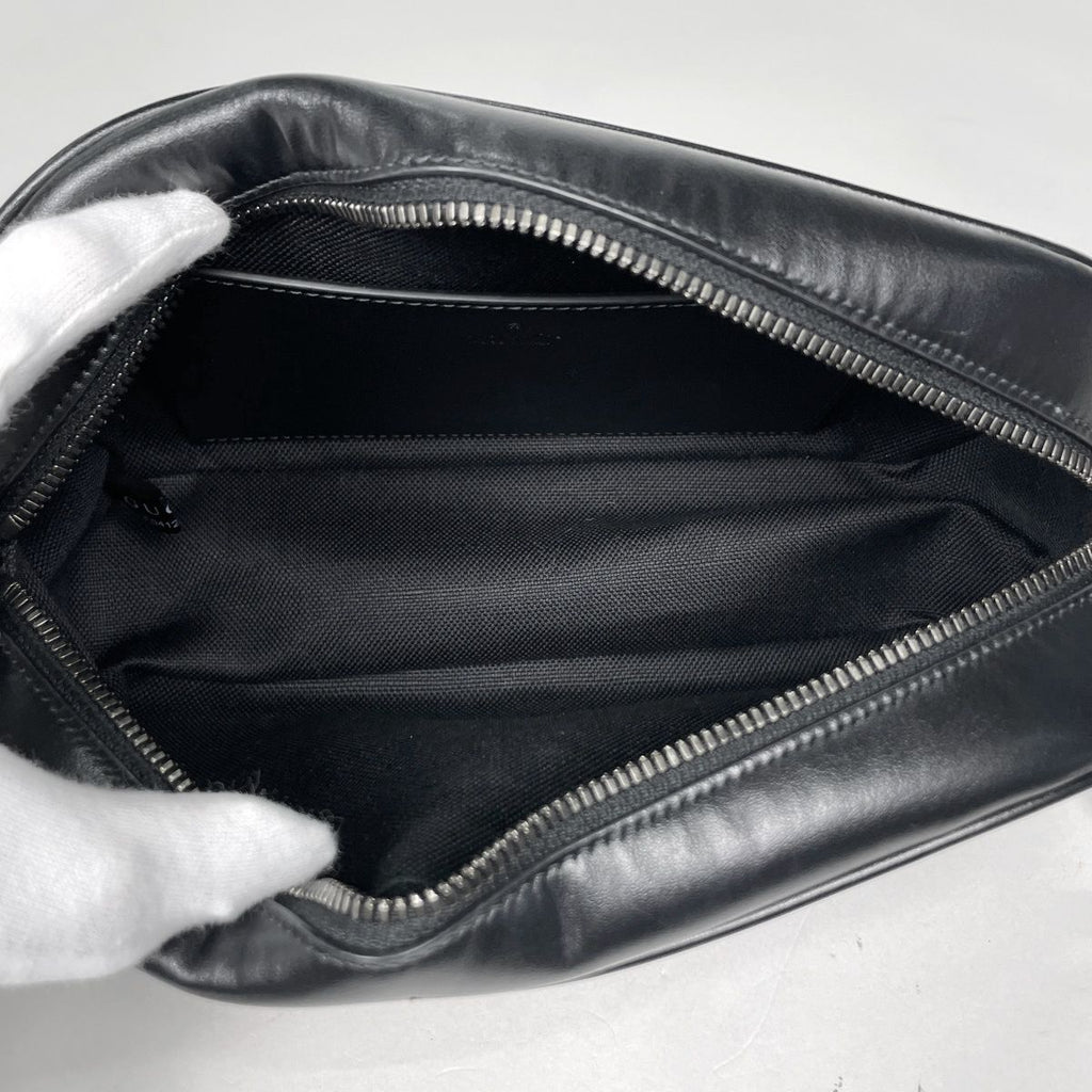 Gucci Shoulder Bag GG Marmont Leather Black — view 8