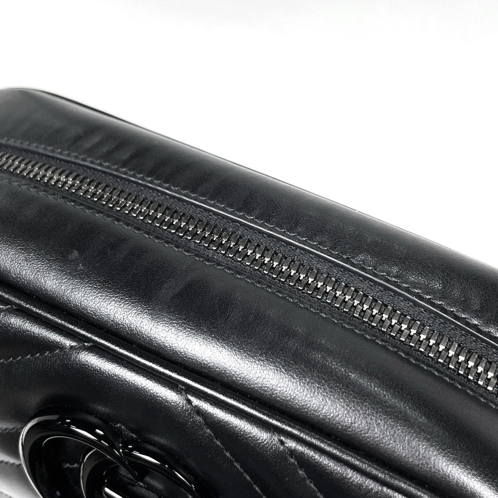 Gucci Shoulder Bag GG Marmont Leather Black — view 4