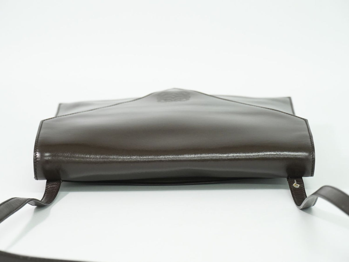 Loewe Anagram Shoulder Bag Leather Brown — view 5