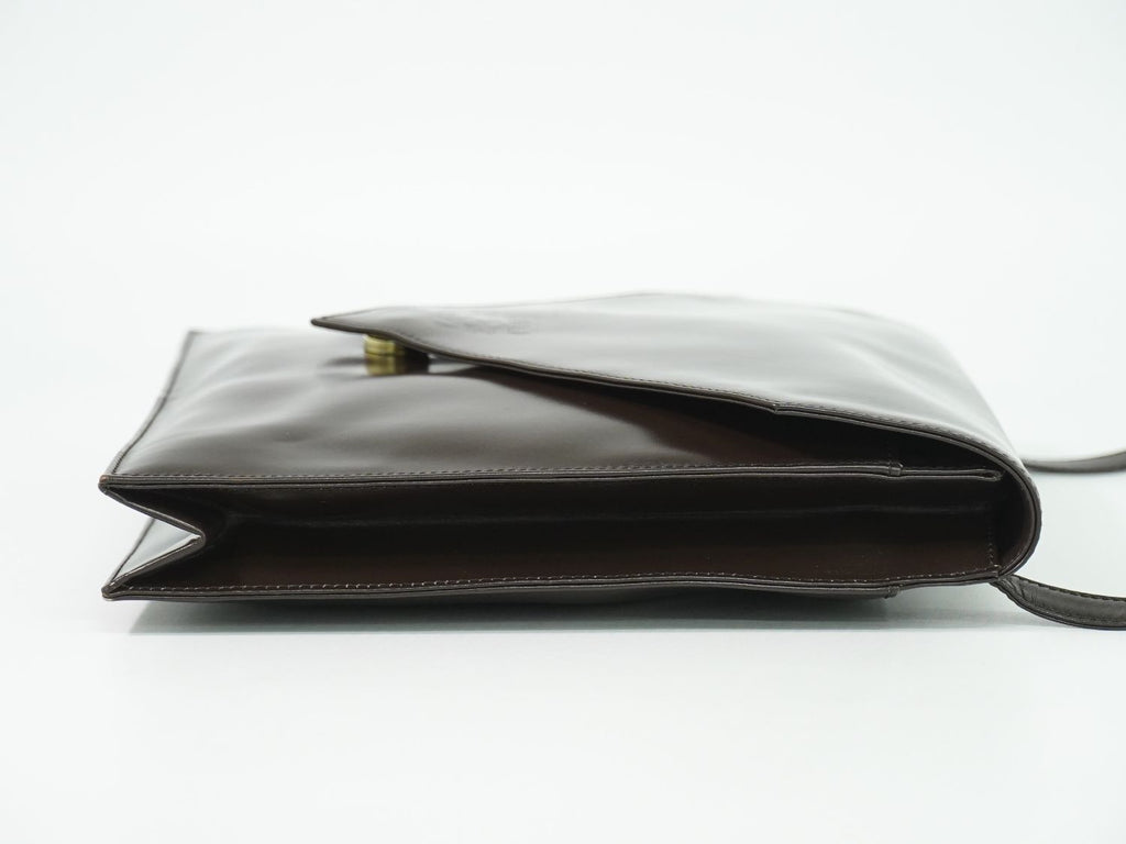 Loewe Anagram Shoulder Bag Leather Brown — view 4