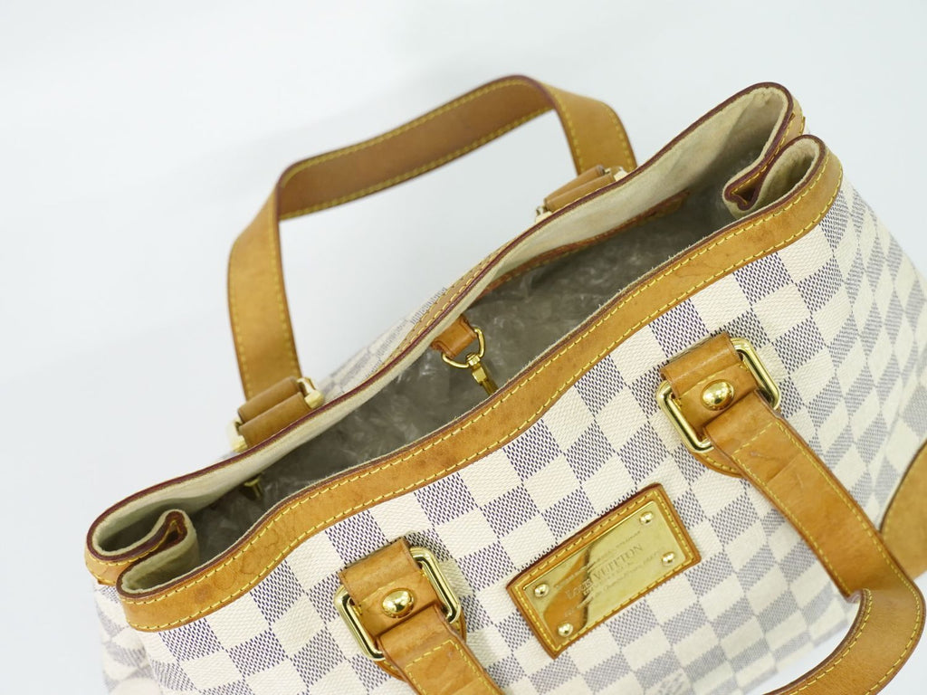 Louis Vuitton LV Hampstead PM Damier Azur Tote Bag White — view 5