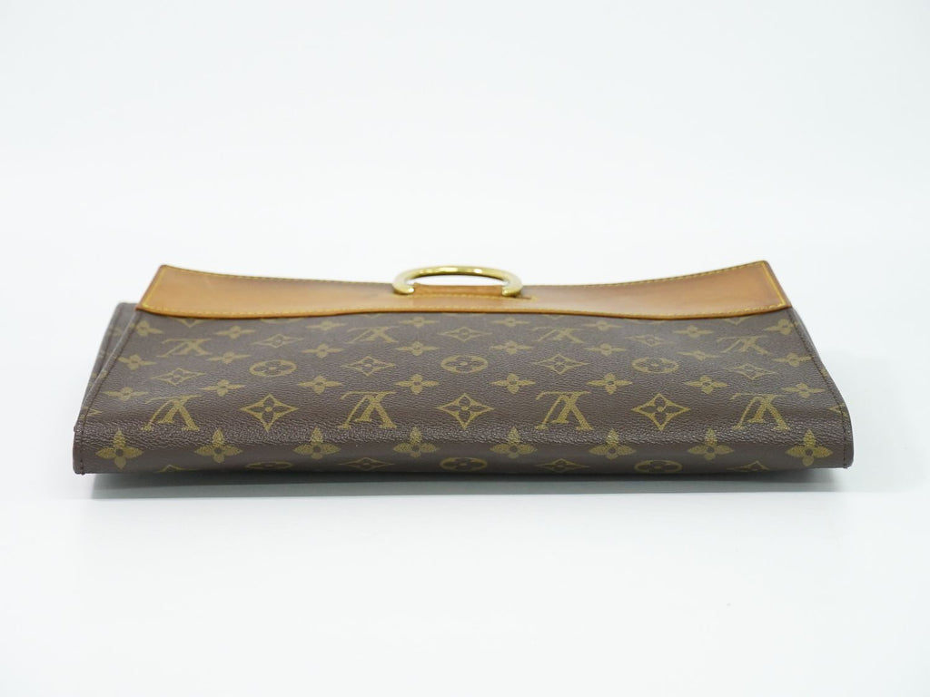 Louis Vuitton LV Pochette Iena Monogram Clutch Brown — view 5