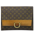 Louis Vuitton LV Pochette Iena Monogram Clutch Brown