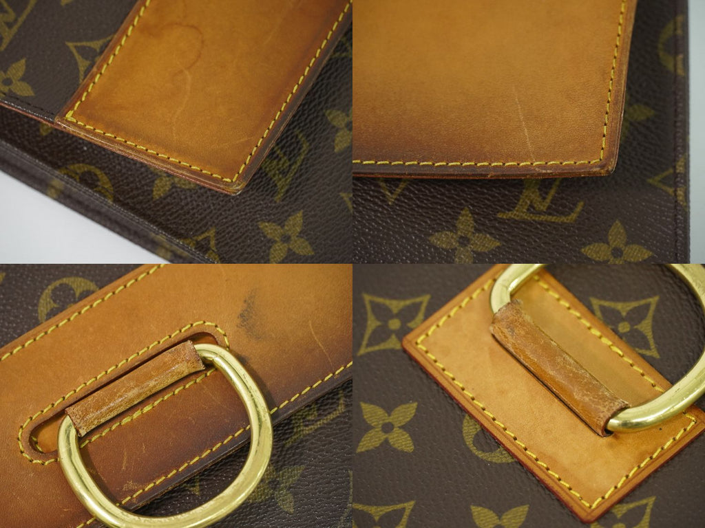 Louis Vuitton LV Pochette Iena Monogram Clutch Brown — view 7