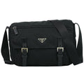 Prada Nylon Shoulder Bag Pochette Black