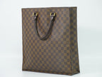 Louis Vuitton LV Sac Plat Damier Ebene Tote Bag Brown — view 2