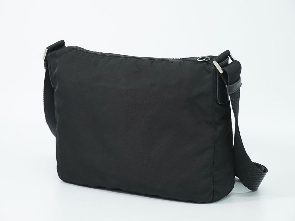 Prada Nylon Shoulder Bag Pochette Black — view 2