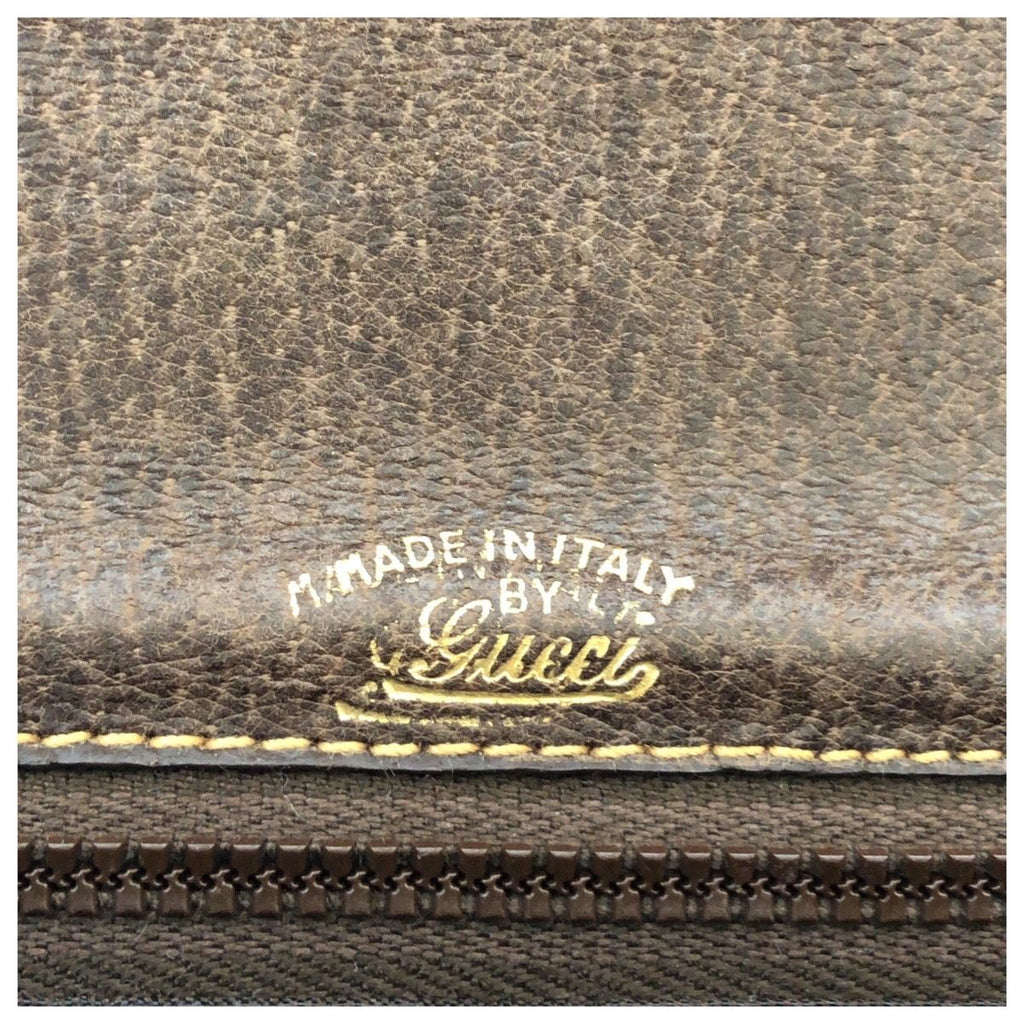 Gucci Vintage Gucci Horsebit Brown Gold Leather Shoulder Bag — view 4