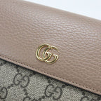 Gucci Bicolor Continental Wallet Double G Bifold GG Supreme — view 6