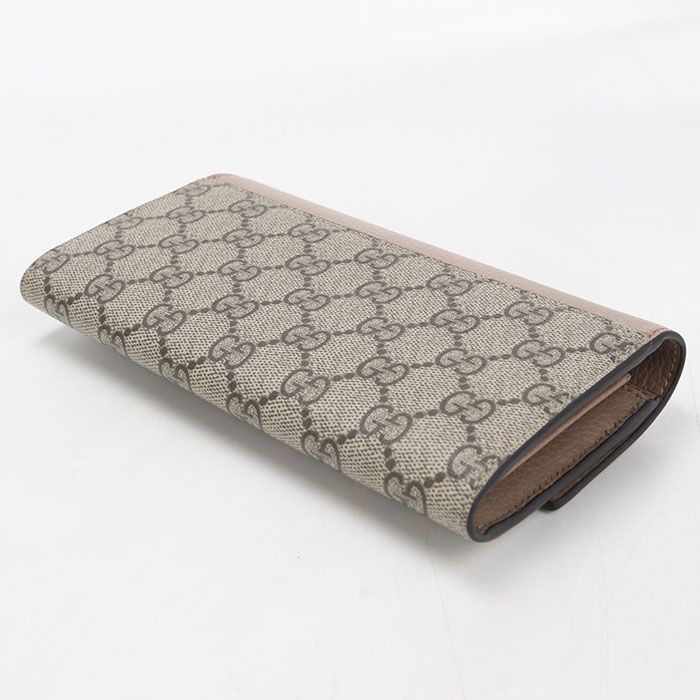 Gucci Bicolor Continental Wallet Double G Bifold GG Supreme — view 2