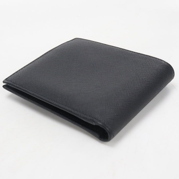 Prada Leather Wallet Saffiano with Coin Purse Bifold Calfskin — view 2