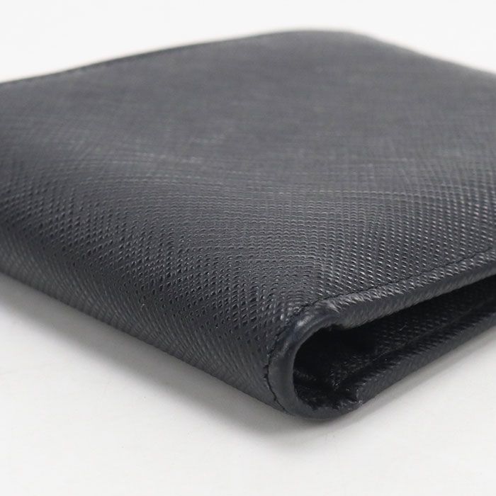 Prada Leather Wallet Saffiano with Coin Purse Bifold Calfskin — view 7