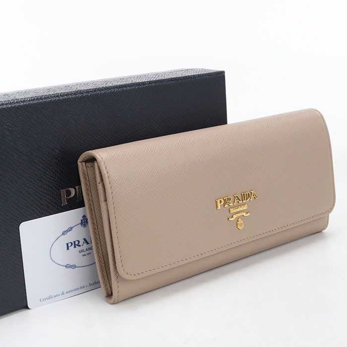 Prada Saffiano Leather Wallet Bifold Calfskin
