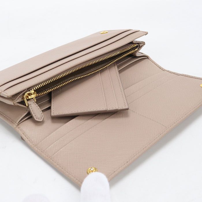 Prada Saffiano Leather Wallet Bifold Calfskin — view 3