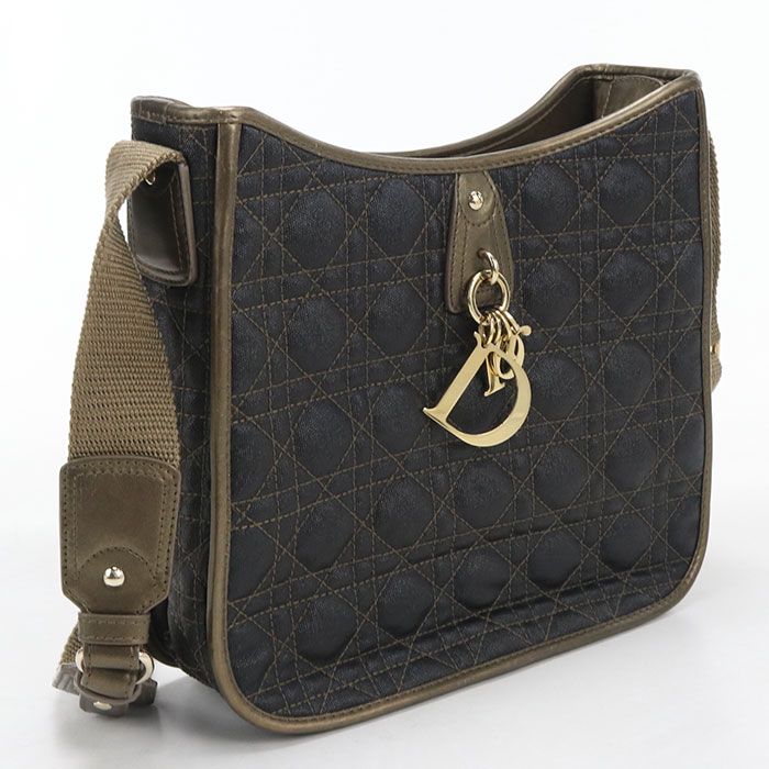 Dior Cannage Shoulder Bag Leather
