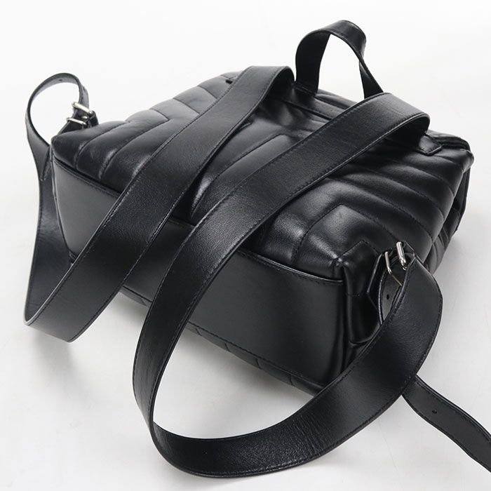 Saint Laurent Backpack Loulou Leather — view 2