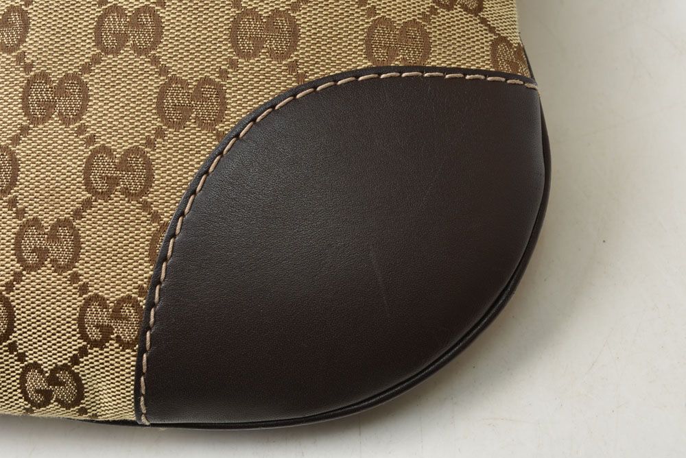 Gucci Shoulder Bag Sherry Line Web Ribbon GG Brown Beige Red Green — view 8