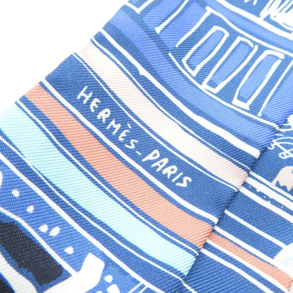 Hermes Twilly Scarf Silk Rayures D'ete Dete — view 7