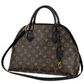 Louis Vuitton Alma Into Bag Handbag 2-Way Monogram Brown Noir