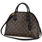 Louis Vuitton Alma Into Bag Handbag 2-Way Monogram Brown Noir
