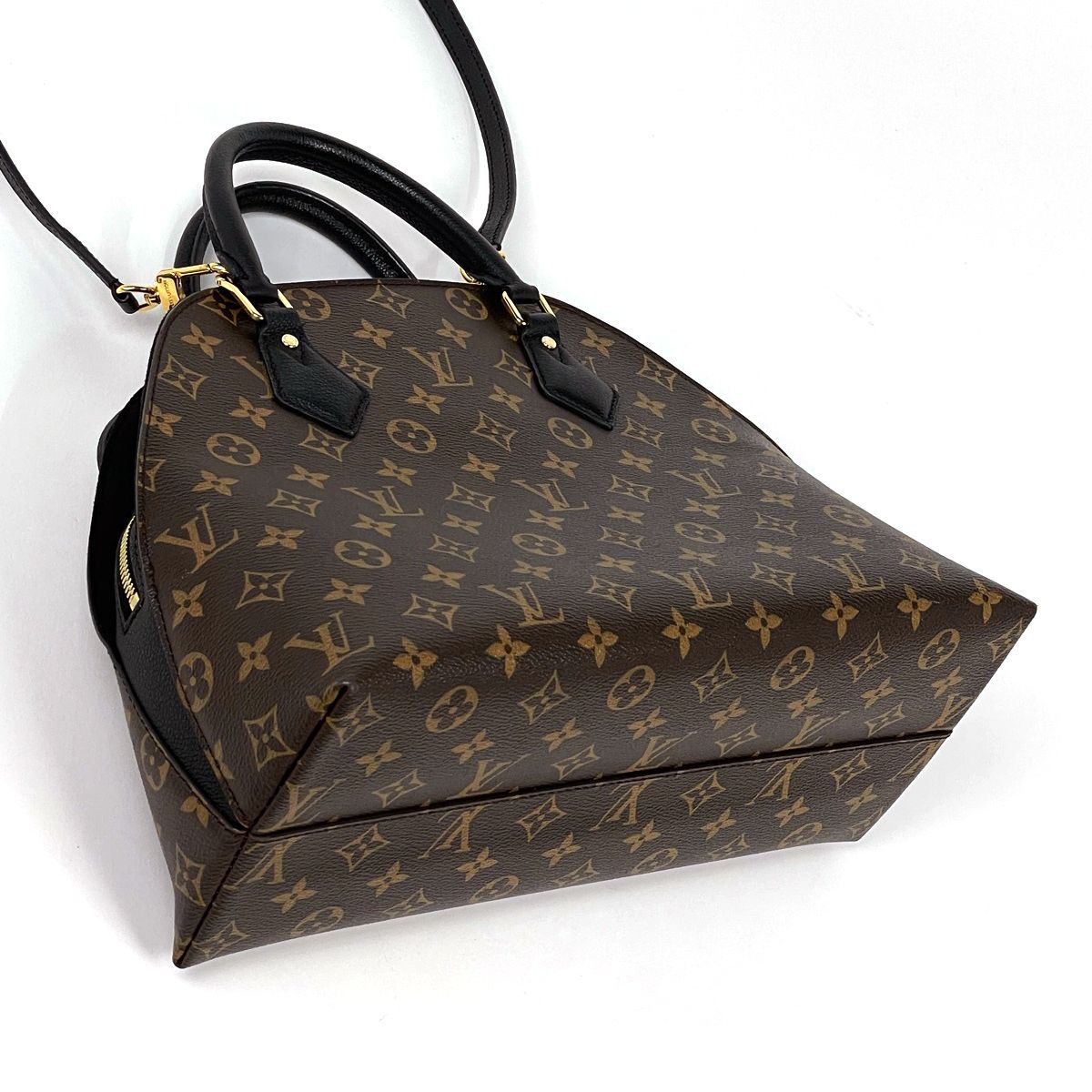 Louis Vuitton Alma Into Bag Handbag 2-Way Monogram Brown Noir — view 2