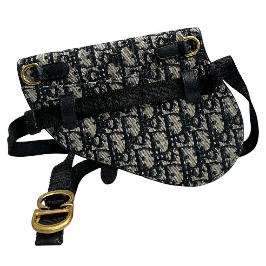 Dior Saddle Navy Gold S ZQ Shoulder Bag — view 2