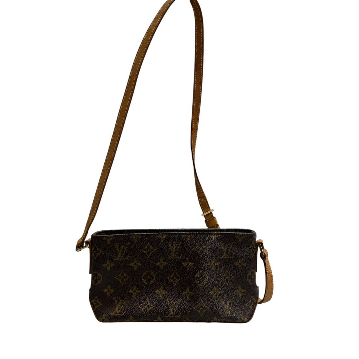 Louis Vuitton Monogram Brown Gold Shoulder Bag