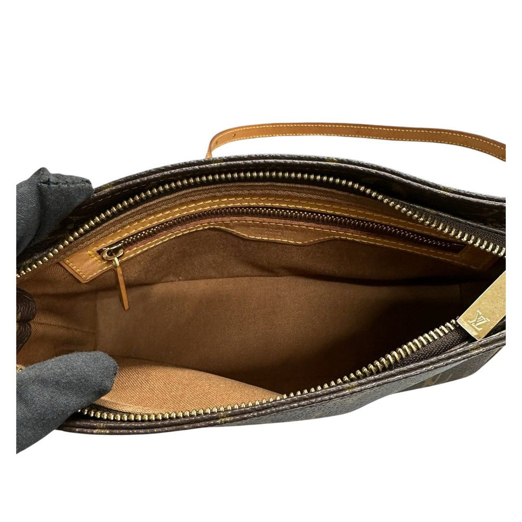 Louis Vuitton Monogram Brown Gold Shoulder Bag — view 7