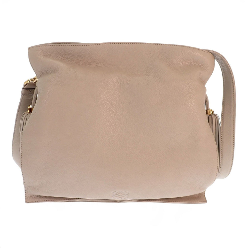 Loewe Flamenco 30 Shoulder Bag Calfskin Beige Gold