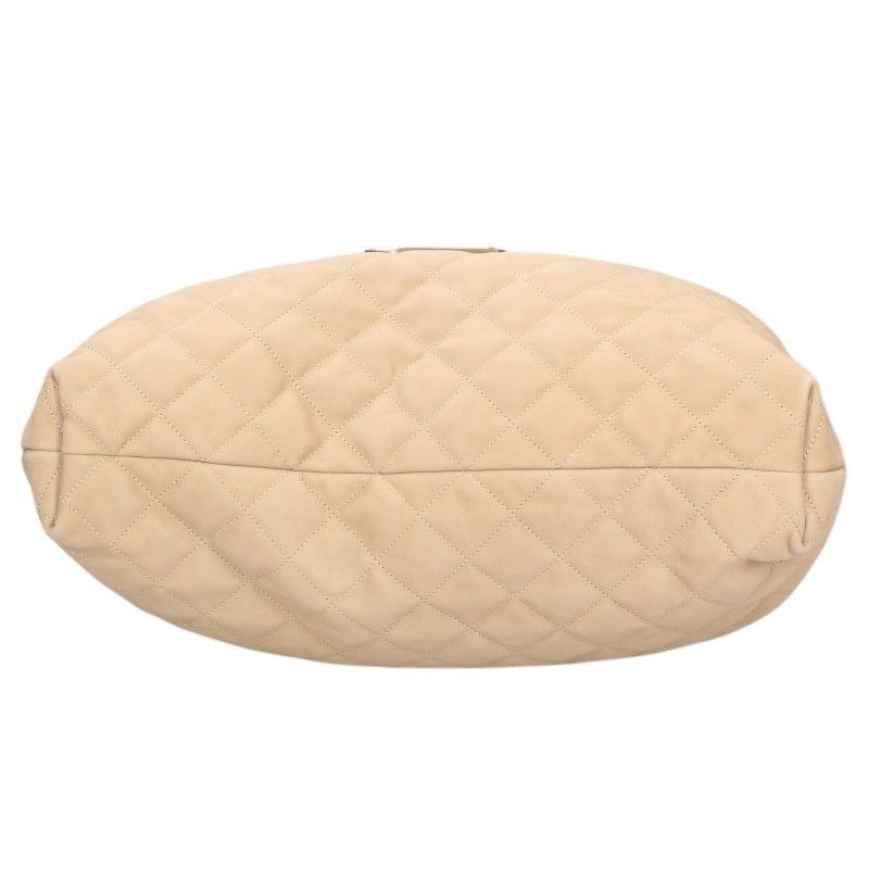 Saint Laurent Paris Icare Maxi YSL Logo Quilted Suede Tote Bag — view 4