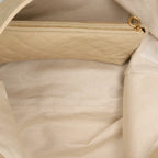 Saint Laurent Paris Icare Maxi YSL Logo Quilted Suede Tote Bag — view 3