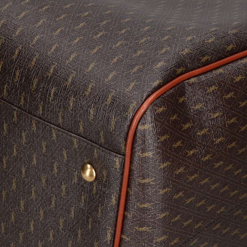Saint Laurent Paris le Monogram Logo All Over Print 2-Way Boston Bag — view 5