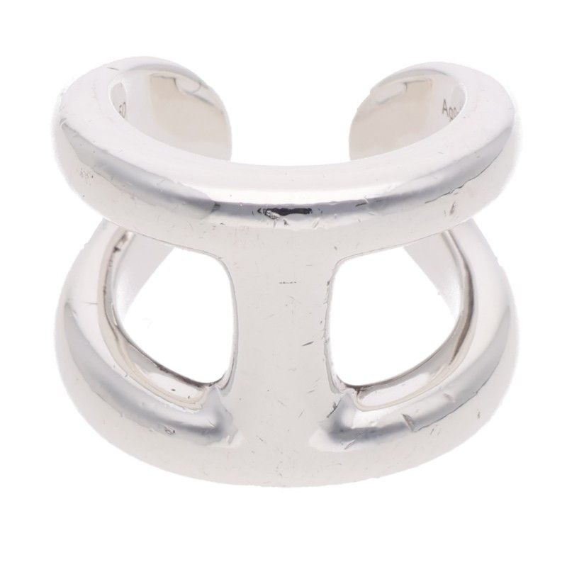 Hermes Osmose GM Silver Ring