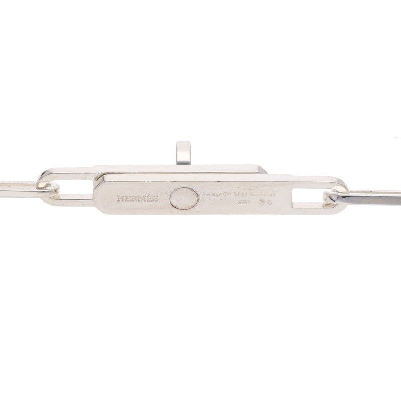 Hermes Kelly Chaine Silver Necklace 49 — view 4