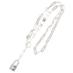 Hermes Kelly Chaine Silver Necklace 49 — view 2