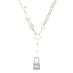 Hermes Kelly Chaine Silver Necklace 49 — view 3